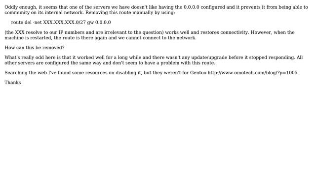 DevOps & SysAdmins: How to prevent Zeroconf 0.0.0.0 in Gentoo linux? (2 Solutions!!) смотреть онлайн