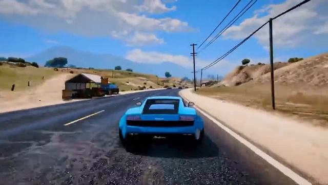 GTA 5 MOD [REALISTIC GRAPHICS MOD] Lamborghini Gallardo Superleggera LibertyWalk