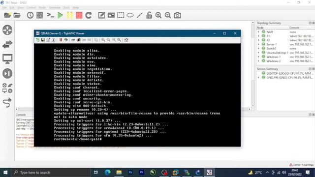 TR1 Tekjar F Konfigurasi GNS3 dengan Ubuntu Server(672020279_672020139) смотреть онлайн