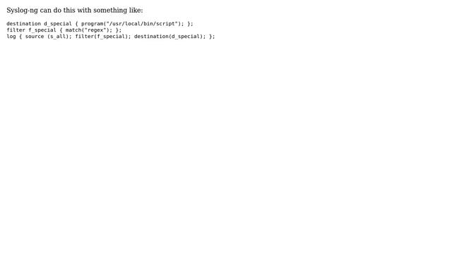 DevOps & SysAdmins: How to perform action when given syslog message arrives on UDP port? смотреть онлайн