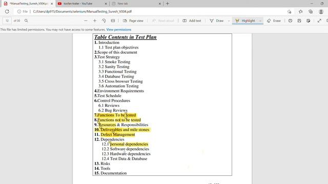 Test Plan Software Testing life cycle STLC in Telugu Part 1ManualTesting Part 10 #manualtesting смотреть онлайн
