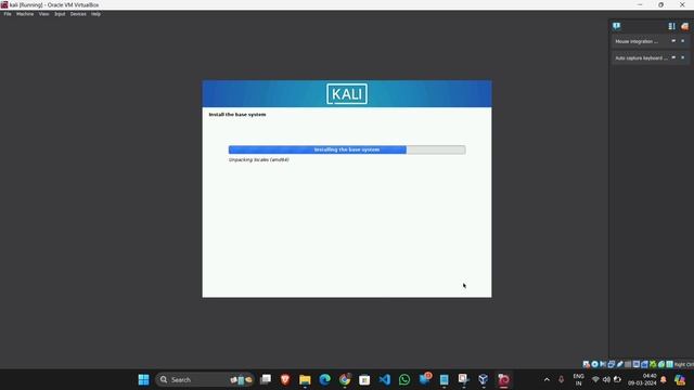 KALI LINUX installation on Windows 11 virtual box. смотреть онлайн