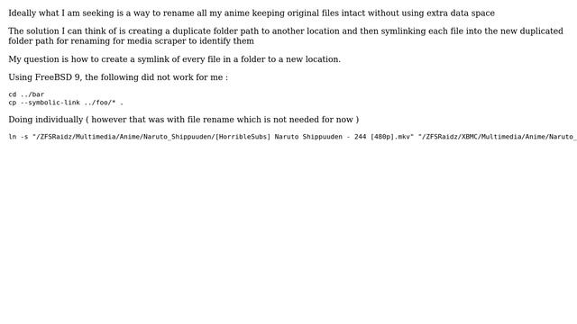 Symlink all files in a Folder to a new Folder смотреть онлайн