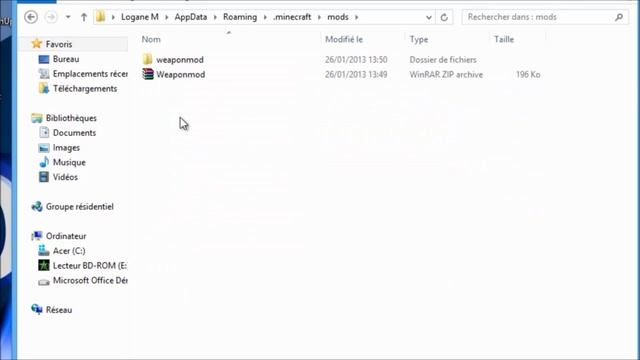 Tuto | Minecraft : Comment installer le mod Weaponmod | Ou autres Mods смотреть онлайн