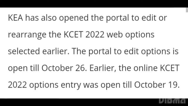 KCET 2022 MOCK SEAT ALLOTMENT RESULT RELEASED,EDIT WEB OPTION WINDOW OPEN, HOW TO EDIT OPTION ENTRY смотреть онлайн