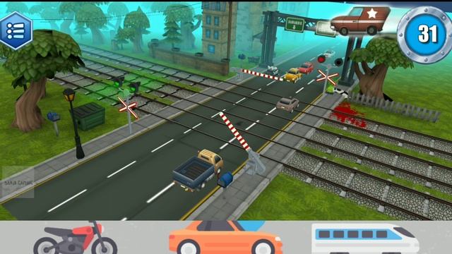RailRoad Crossing Train Simulator #6 Easy Mode-Level 7-(Perlintasan Kereta Api)-Android Gameplay смотреть онлайн