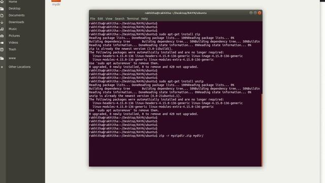 How to Zip or Unzip directory in Ubuntu смотреть онлайн