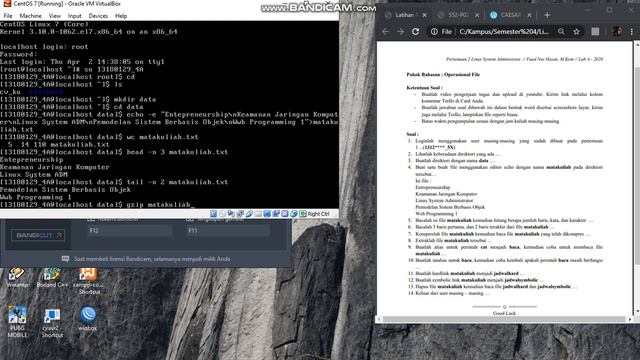 Tugas Konfigurasi File dan Direktori Linux CentOS 7 смотреть онлайн