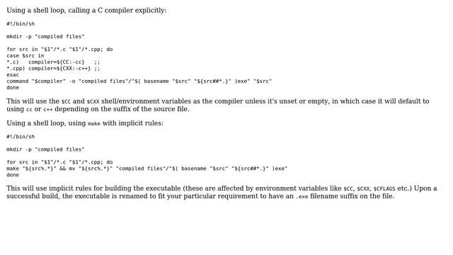 Unix & Linux: Compiling c/cpp files in a directory given as an input (2 Solutions!!) смотреть онлайн