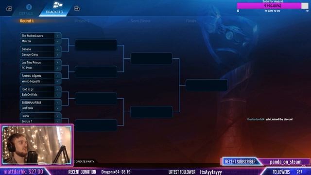 Rocket League 2v2 MONTHLY TOURNAMENT! Week 3a смотреть онлайн