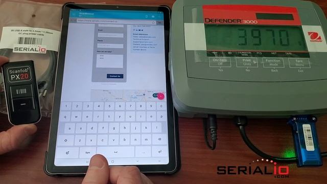 Android Ohaus Defender 3000 Scale Wireless Weight & iScanBrowser Scanfob® PX20 смотреть онлайн