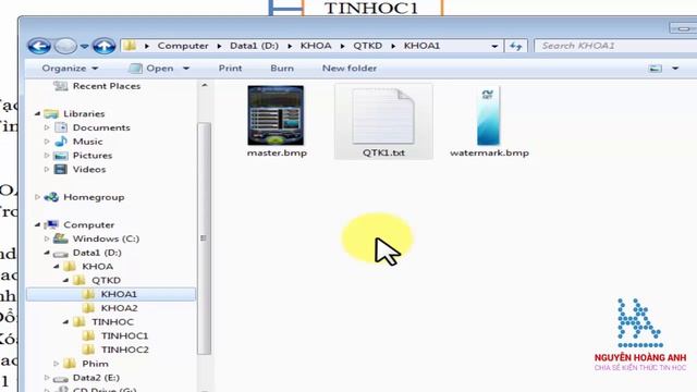 Hướng dẫn thực hành | Giải bài tập Windows Explorer | Tin học văn phòng - Nguyễn Hoàng Anh смотреть онлайн