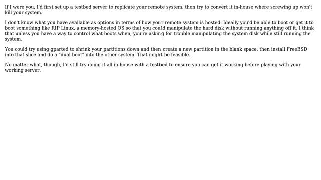 DevOps & SysAdmins: Convert dedicated server from Linux to FreeBSD (7 Solutions!!) смотреть онлайн