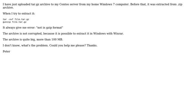 DevOps & SysAdmins: Not possible to extract tar.gz archive in Centos (2 Solutions!!) смотреть онлайн
