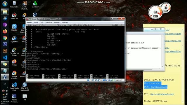 Konfigurasi SERVER Debian 6.0.4 ( DNS, WEB, FTP, DHCP) смотреть онлайн
