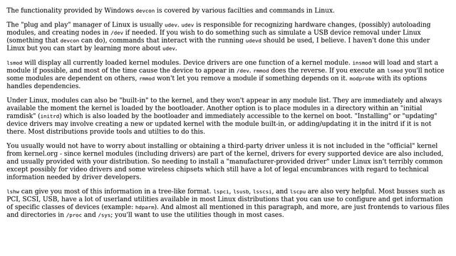 Linux equivalent of Windows Device Manager / DevCon utility? (5 Solutions!!) смотреть онлайн
