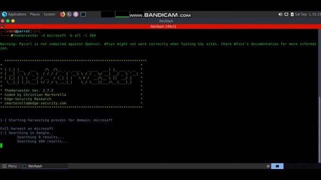 Penetration Testing Module 3 Section 1 Part 3: theharvester смотреть онлайн