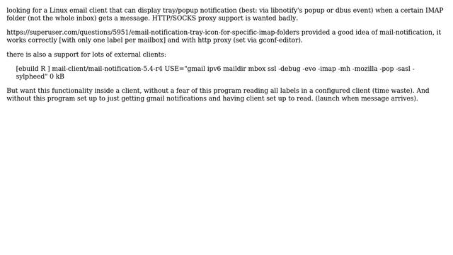 Linux, email notification tray/popup for certain IMAP folder (2 Solutions!!) смотреть онлайн