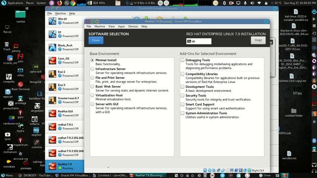 How to Install RedHat 7.9 in Oracle virtual Box смотреть онлайн