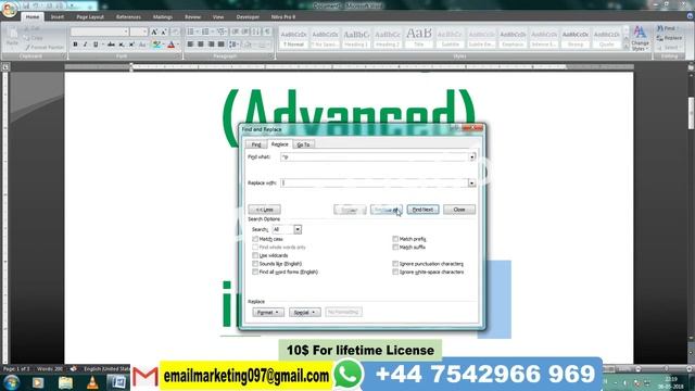 Advanced Find and Replace options in MS Word 2023 смотреть онлайн
