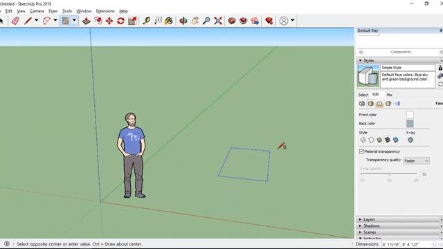 Sketchup - 2. Interface Basics for Windows смотреть онлайн