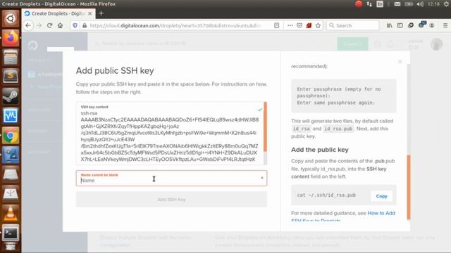 Digitalocean - How to create vps or droplet and add public ssh key смотреть онлайн