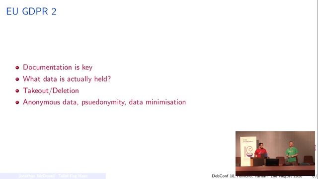 GDPR in Debian смотреть онлайн