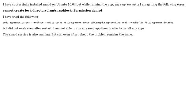 Ubuntu: Cannot run snap app смотреть онлайн