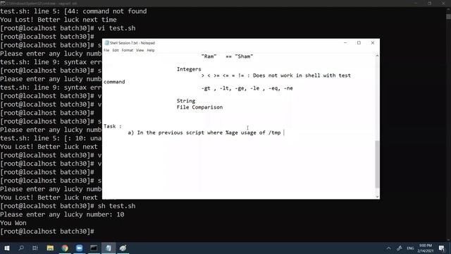 Batch 30 : Shell Scripting Session 7 смотреть онлайн