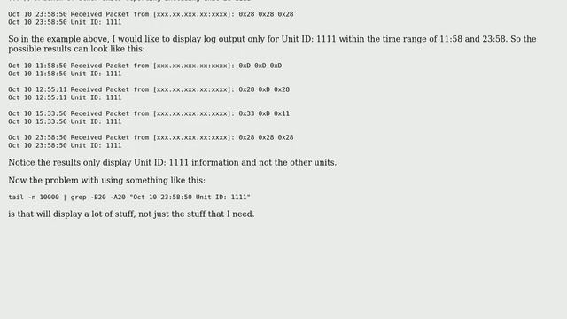 Unix & Linux: Search and Filter Text on large log files смотреть онлайн