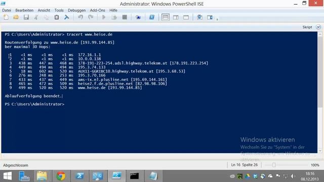 Windows Kommandozeile traceroute смотреть онлайн