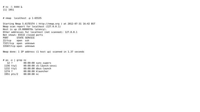 Why is "nc -l xxxx" not opening a port? смотреть онлайн