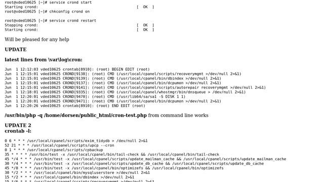 DevOps & SysAdmins: crontab doesn't work on centos 6 смотреть онлайн