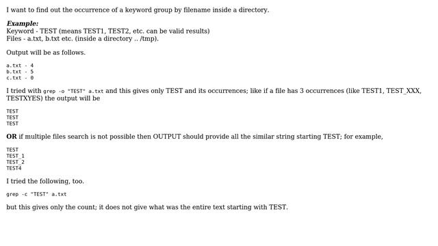 Unix & Linux: Search for a keyword and get its count occurrence смотреть онлайн