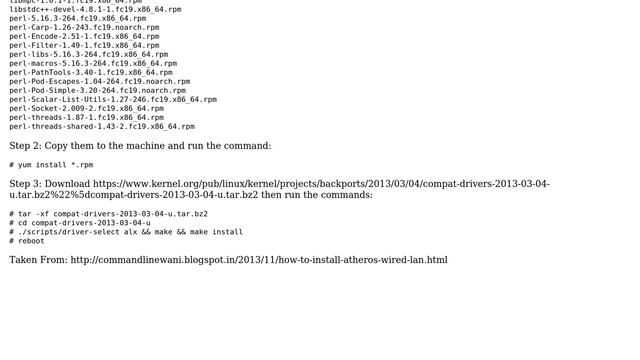 Unix & Linux: How can I install the Atheros AR8161 drivers without an internet connection? смотреть онлайн
