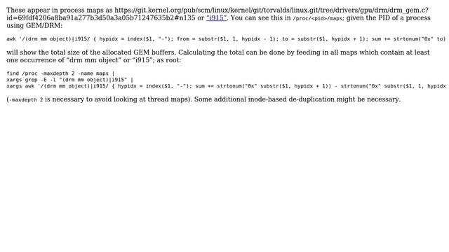 Unix & Linux: Can I see the amount of memory which is allocated as GEM buffers? (2 Solutions!!) смотреть онлайн