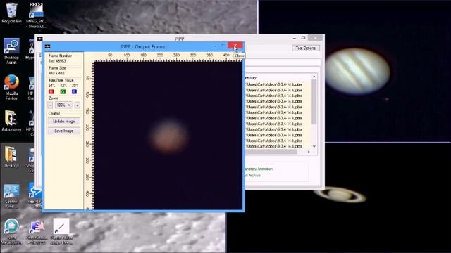 Tutorial, iCap 2 3, PIPP, Registax 6 1, for Jupiter, 9-6-14 смотреть онлайн