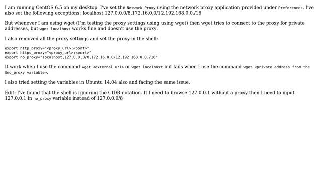 DevOps & SysAdmins: CentOS 6.5 proxy bypass/no_proxy not working (2 Solutions!!) смотреть онлайн