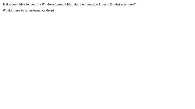 Can multiple Linux machines concurrently use a Windows shared folder? смотреть онлайн