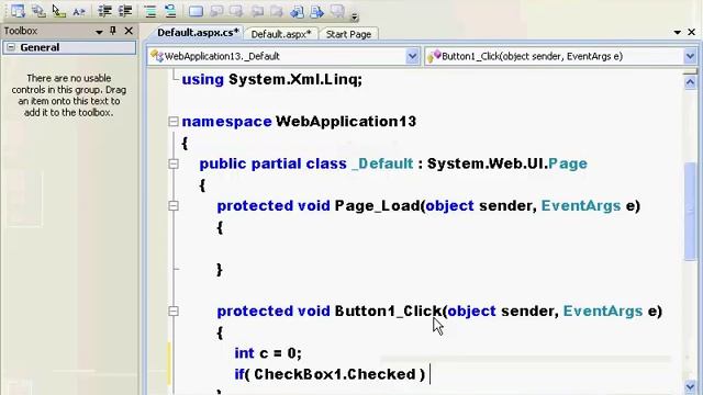 ASP.NET Tutorial -Checkbox example смотреть онлайн