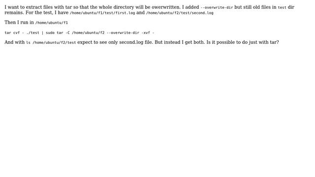 DevOps & SysAdmins: How to owerwrite directory with tar? смотреть онлайн