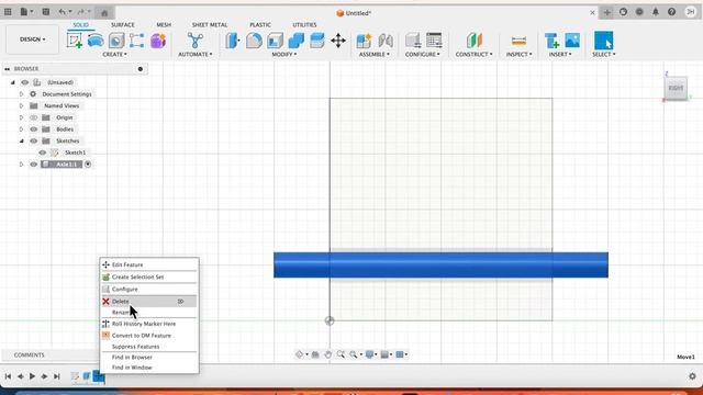 6b Timeline & Delete Axle_ Fusion 360 Crash Course - Curriculum. смотреть онлайн