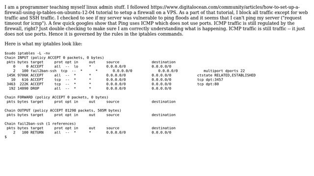 Unix & Linux: Did this tutorial block pings to my server? (2 Solutions!!) смотреть онлайн
