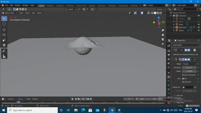 SIMPLE CLOTH SIMULATION IN BLENDER/INFINITY STUDIO'S/IN TAMIL. смотреть онлайн
