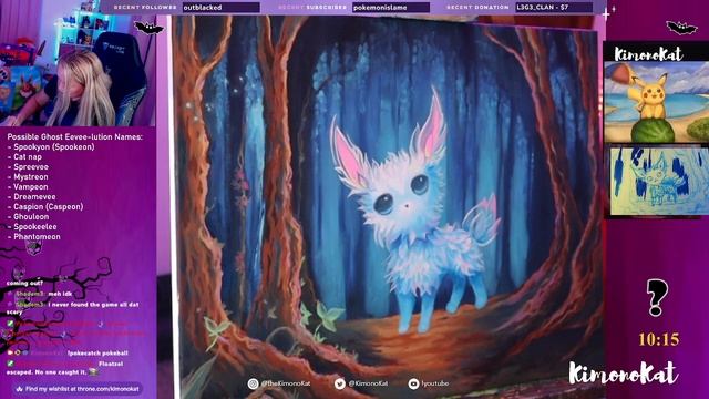 Bringing Ghost Eevee into reality! 💜 PART 4 💜 #pokemon #art #eevee смотреть онлайн