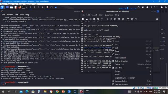 Instalación de la Herramienta Snort en Kali Linux смотреть онлайн