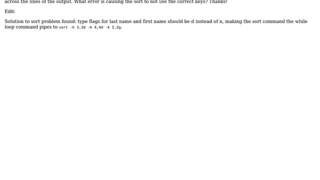 Unix & Linux: How to process a while-do loop and sort the iterated output? (3 Solutions!!) смотреть онлайн