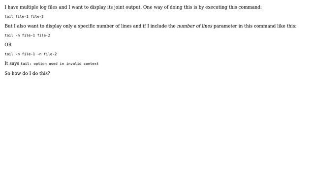 How to join files using 'tail' command while displaying limited lines? (2 Solutions!!) смотреть онлайн