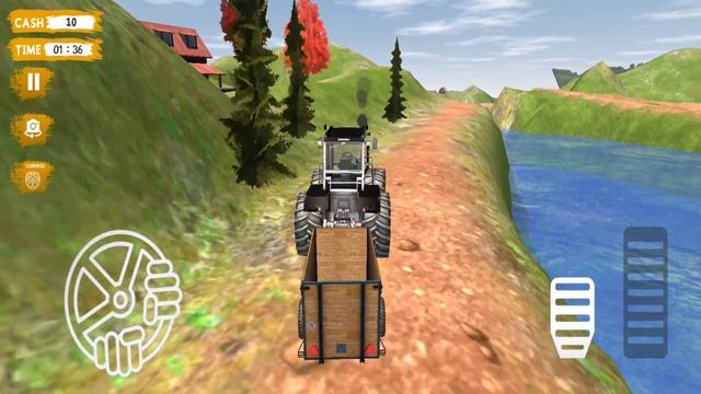 Car Simulator - Tractor Trolley Farming Simulation - Car Driving Simulator - Android ios Gameplay смотреть онлайн
