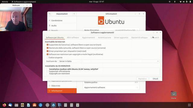 Ubuntu 22.04 LTS long term stabile Linux sistemi operativi open source Debian derivate App programm смотреть онлайн
